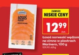 łosoś norweski wędzony na zimno w plastrach