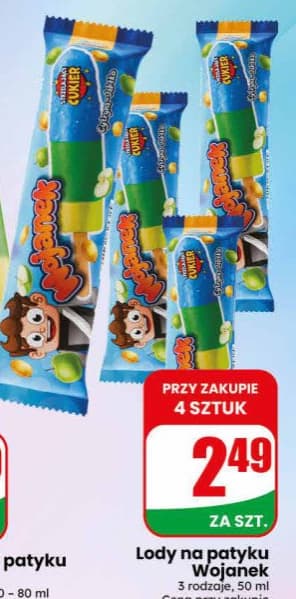 lody na patyku Wojanek