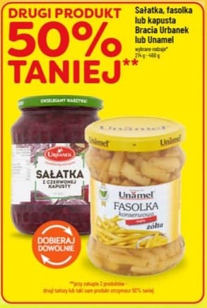 sałatka, fasolka lub kapusta różne rodzaje