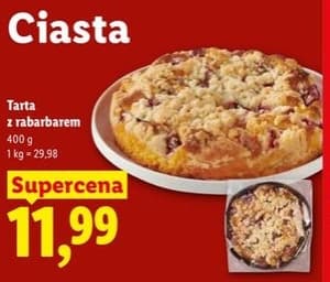 tarta z rabarbarem