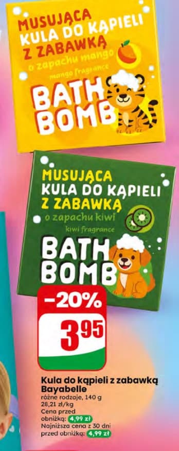 musująca kula do kąpieli z zabawką