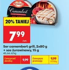 ser camembert grill z sosem żurawinowym