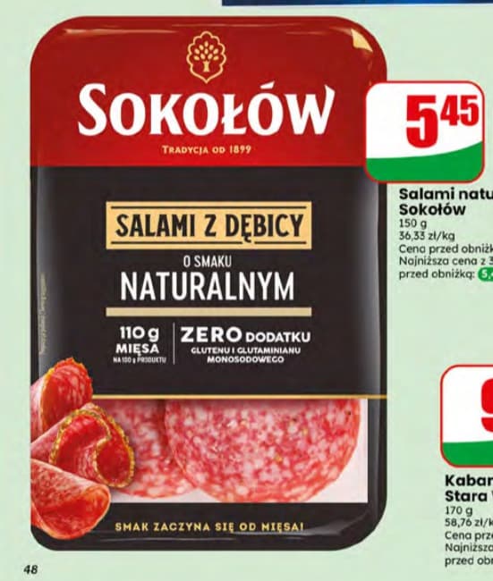 salami z Dębicy naturalnym