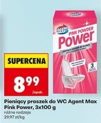 pieniący proszek do WC Pink Power