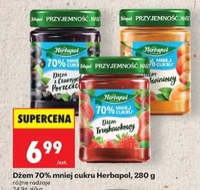 dżem 70% mniej cukru