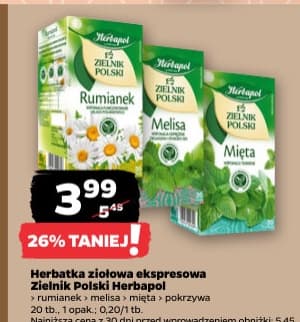 herbata ziołowa ekspresowa