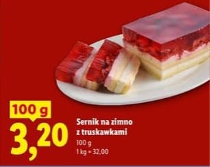 sernik na zimno z truskawkami