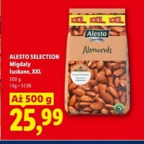 Alesto Selection migdały łuskane 500g