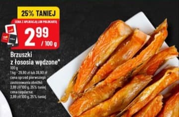 brzuszki z łososia wędzone