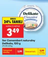 Delikate ser pleśniowy camembert naturalny 120g