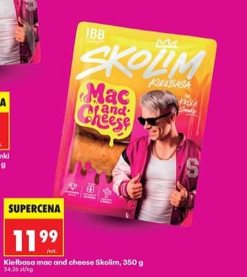 JBB Bałdyga Skolim kiełbasa mac and cheese 350g