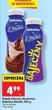 napój mleczny deserowy