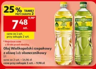 olej rzepakowy lub słonecznikowy