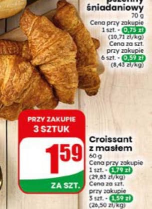 croissant z masłem