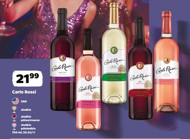Carlo Rossi wino 750ml