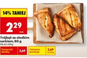 trójkąt ze słodkim serkiem