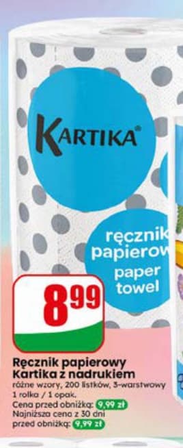 ręcznik papierowy z nadrukiem różne wzory