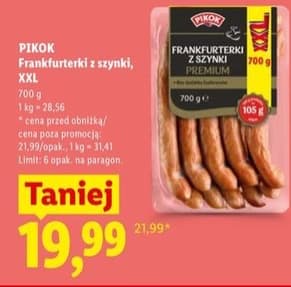 frankfuterki z szynki XXL