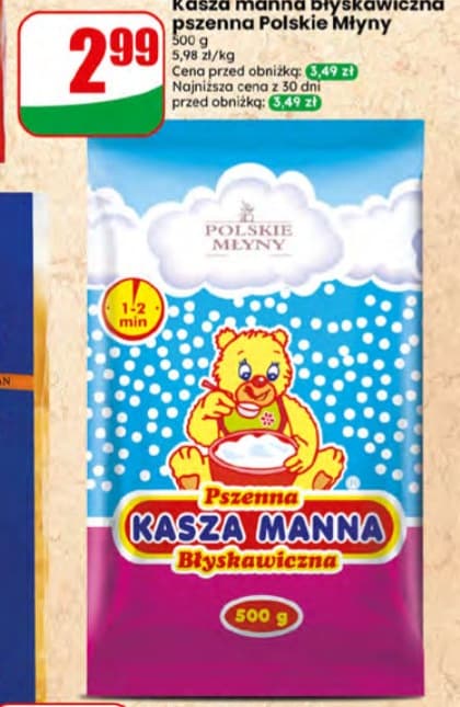 kasza manna błyskawiczna pszenna