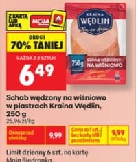 schab wędzony na wiśniowo w plastrach