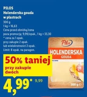 ser gouda w plastrach