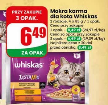 Whiskas mokra karma dla kota 4x85g