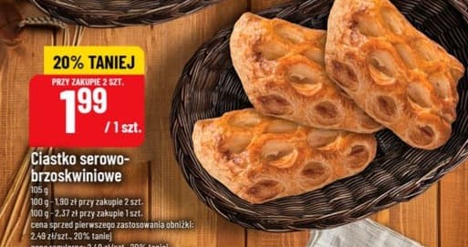ciastko serowo-brzoskwiniowe