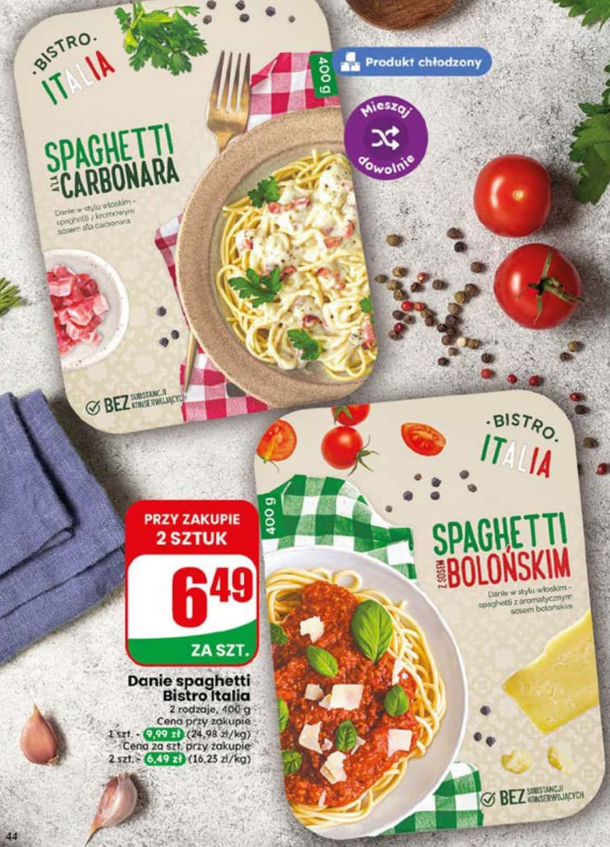 danie spaghetti różne rodzaje