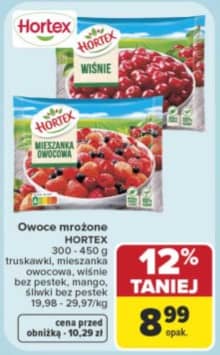Hortex owoce mrożone 300-450g