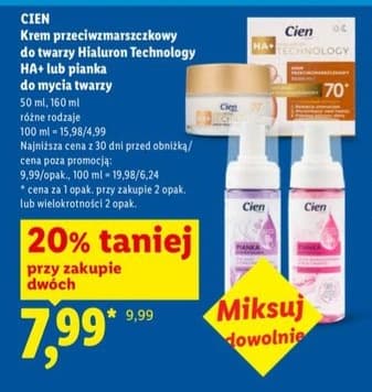 krem przeciwzmarszczkowy do twarzy Hialuron Technology HA+ lub pianka do mycia twarzy