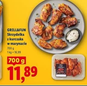 GRILL&FUN skrzydełka z kurczaka w marynacie 700g