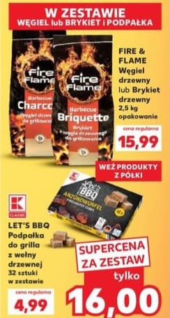 podpałka do grilla z wełny drzewnej