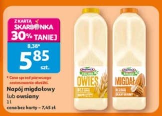 napój migdałowy lub owsiany