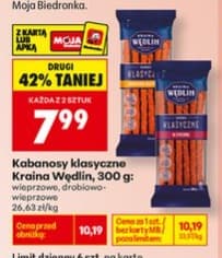 kabanosy klasyczne wieprzowe drobiowe