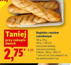 bagietka z masłem czosnkowym