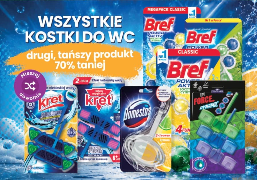 Wszystkie kostki do WC