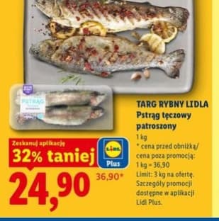 pstrąg tęczowy patroszony