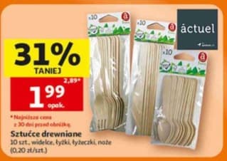 sztućce drewniane