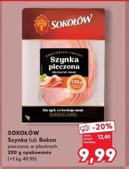 szynka pieczona lub bekon pieczony