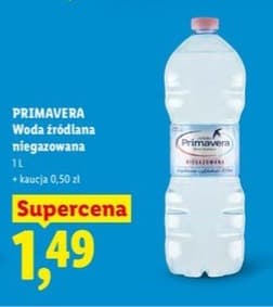 woda źródlana niegazowana