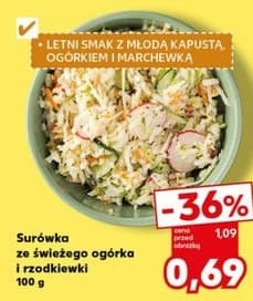 surówka ze świeżego ogórka i rzodkiewki