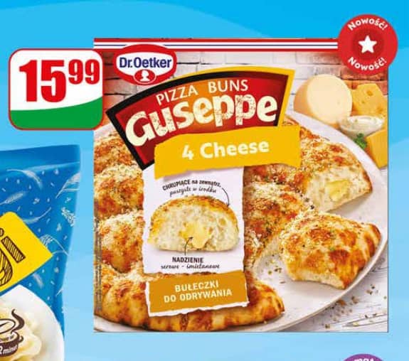 Dr. Oetker Guseppe pizza buns 4 cheese 480g
