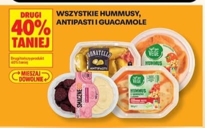Wszystkie hummusy, antipasti i guacamole