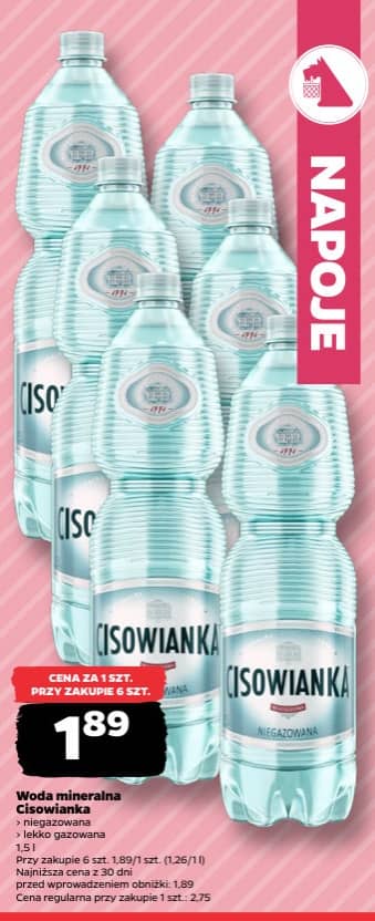 Cisowianka woda mineralna 1.5l