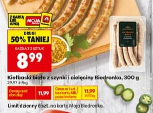 kiełbaski białe z szynki i cielęciny