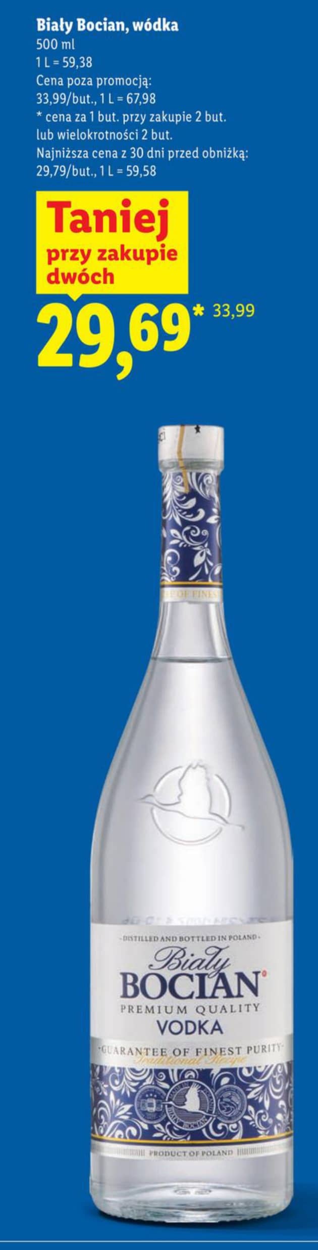 Biały Bocian wódka 500ml