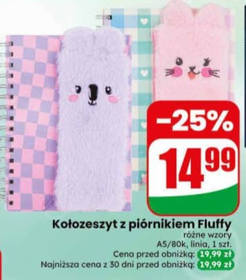 kołozeszyt z piórnikiem Fluffy