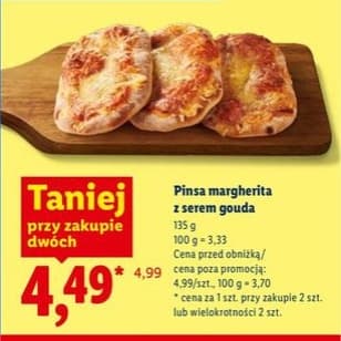 pinsa margherita z serem gouda