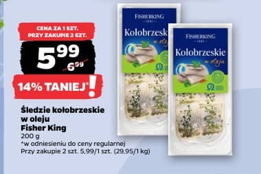 Fisher King śledzie kołobrzeskie w oleju 200g