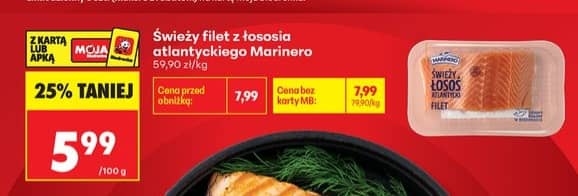 Marinero świeży filet z łososia atlantyckiego 100g
